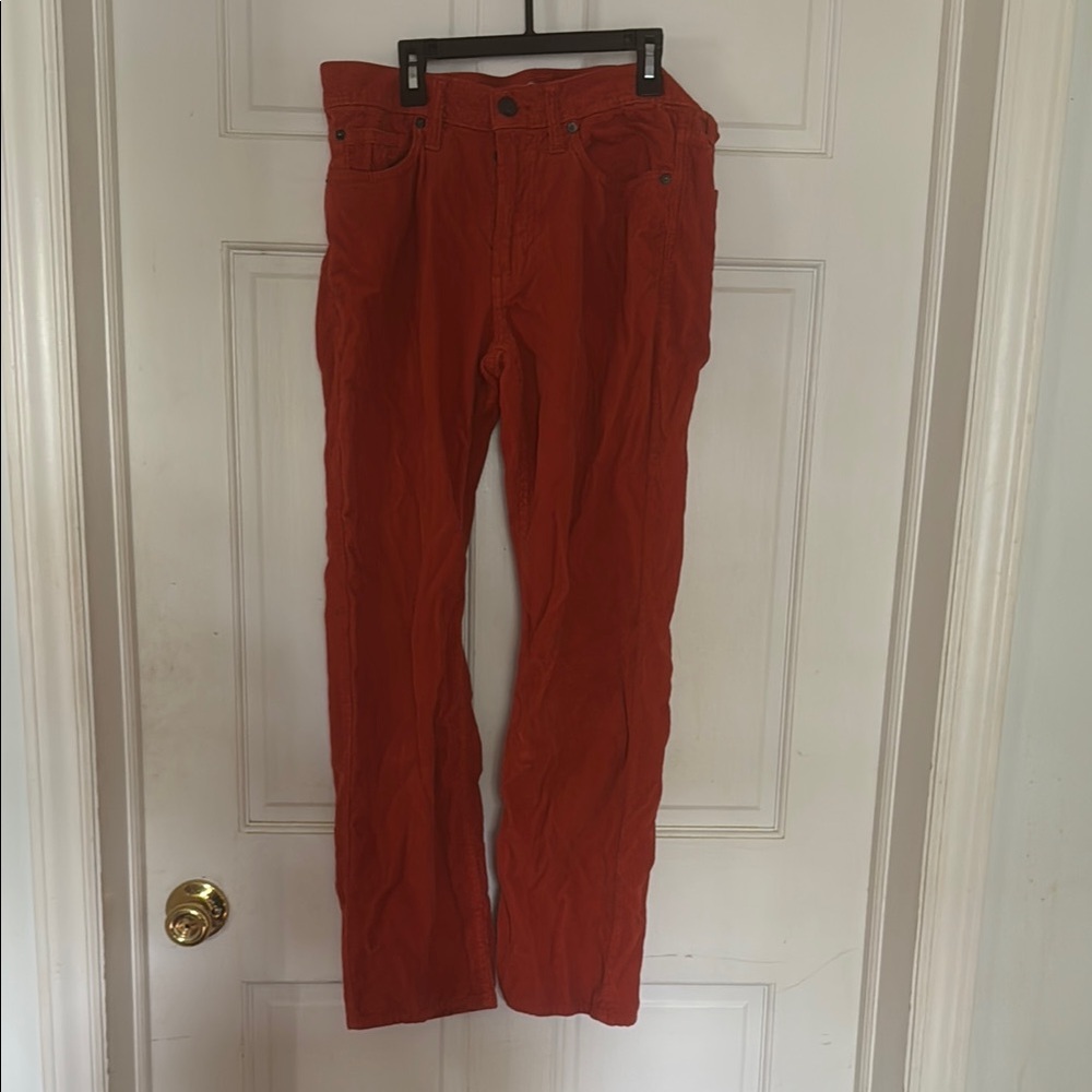 American Eagle Outfitters Red Straight Leg Pants